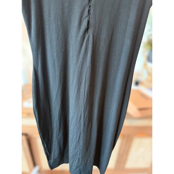 NWT T Alexander Wang Jersey Lace-Up Bodycon Mini Dress Black Womens Size Medium - Picture 4 of 8